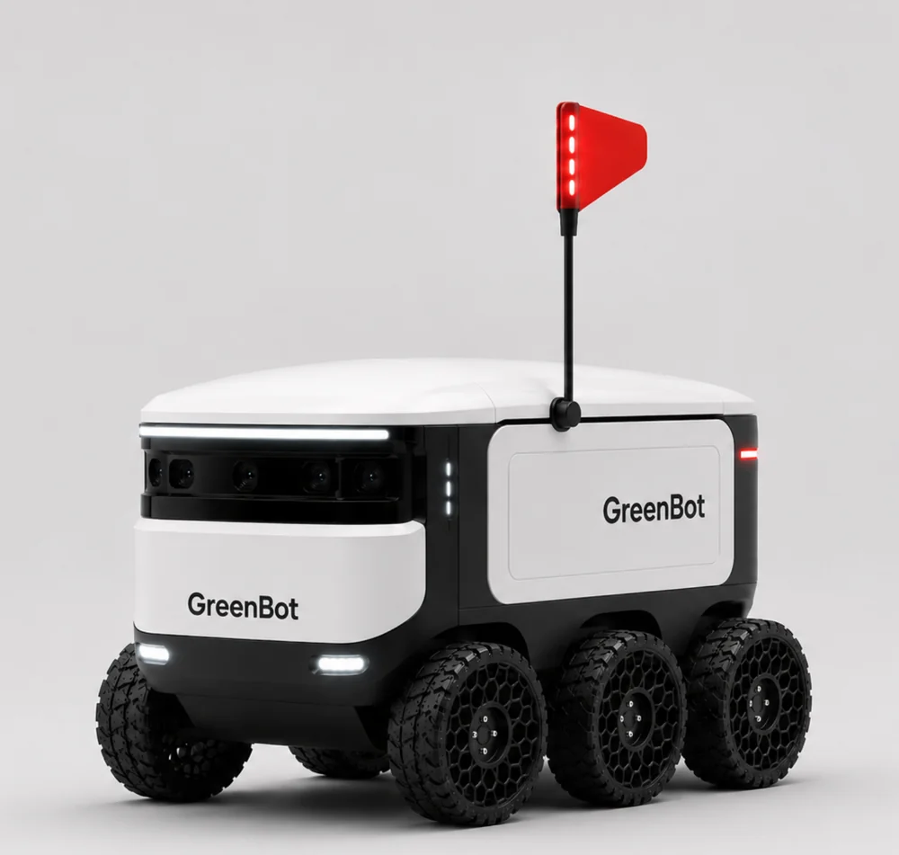 GreenBot teslimat robotu